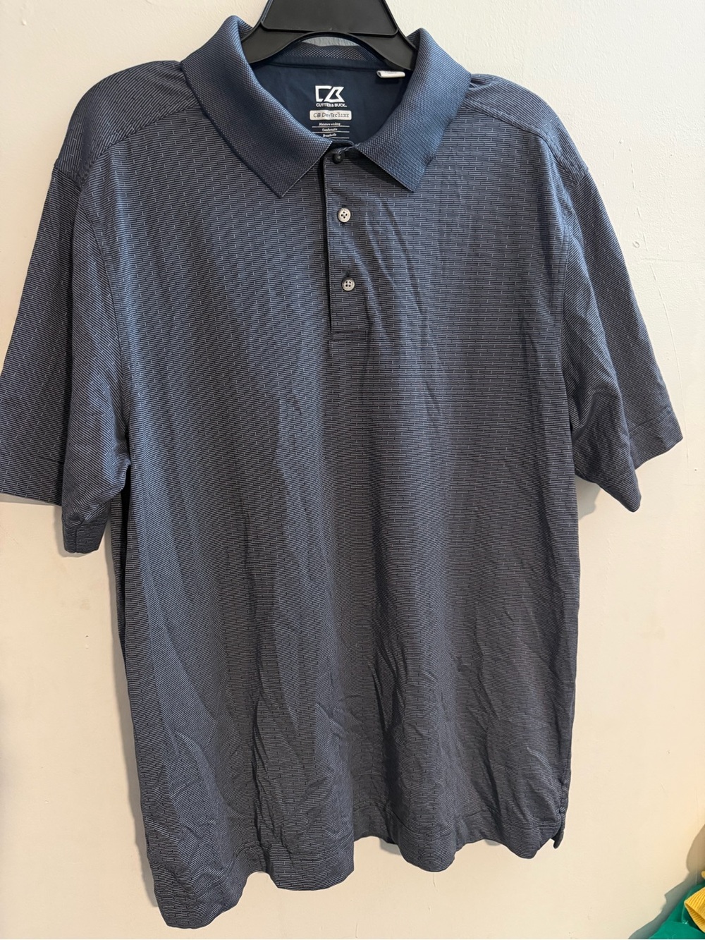 Cutter & Buck Men’s Navy Blue Performance Polo Shirt Golf XL EUC